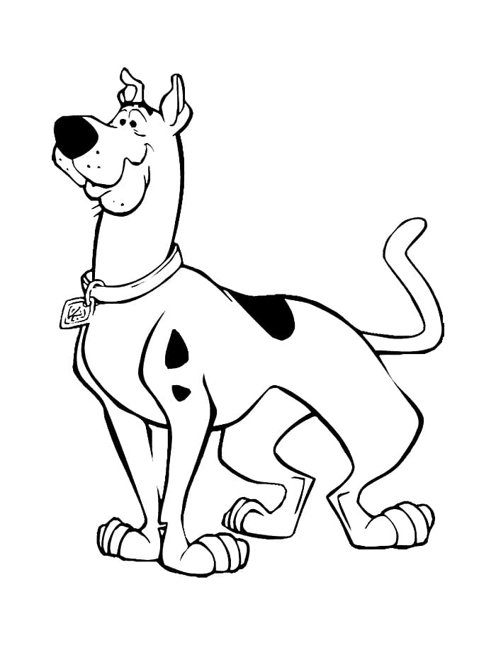 Desenho de Scooby-Doo para imprimir