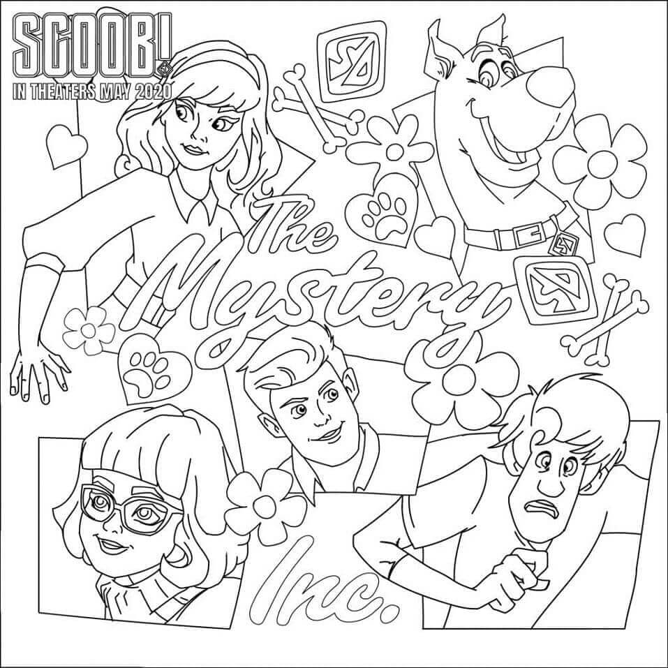 Desenho de Scooby-Doo para imprimir