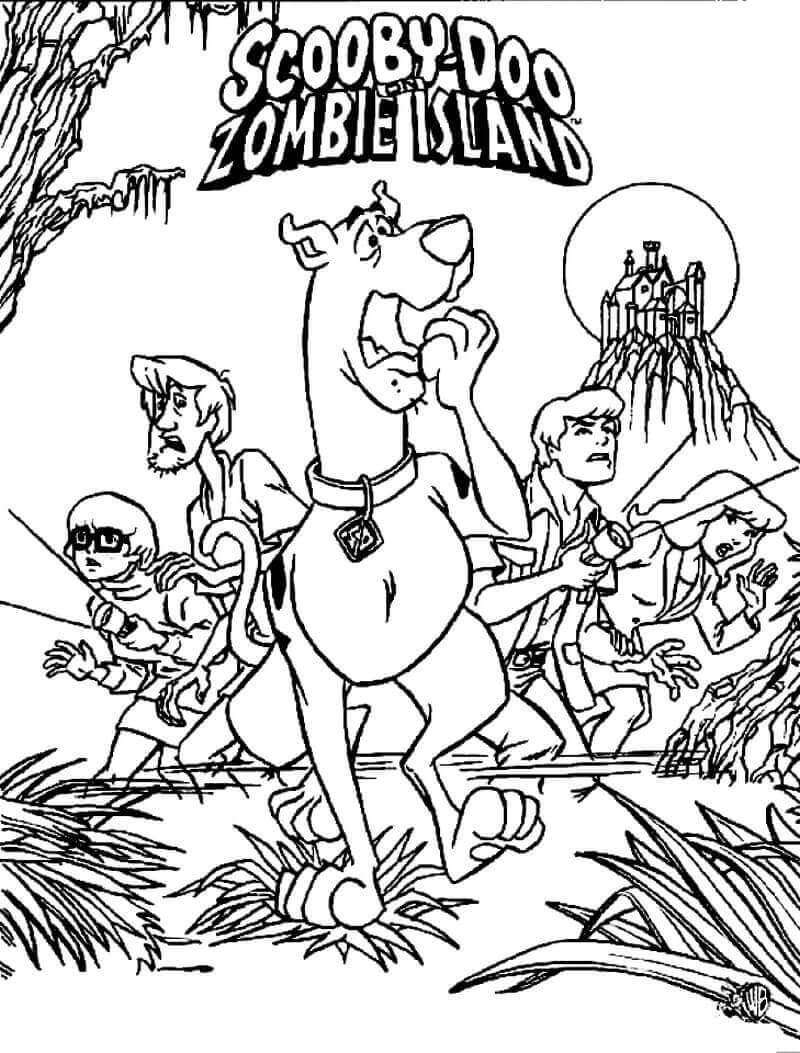 Desenho de Scooby-Doo para imprimir