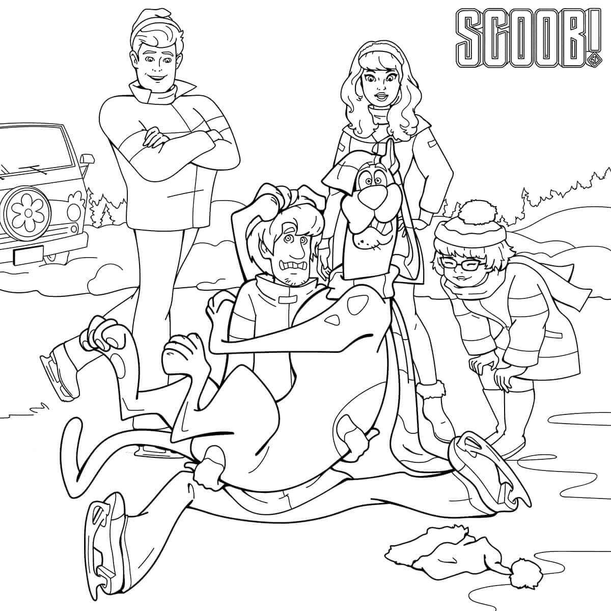 Desenho de Scooby-Doo para imprimir