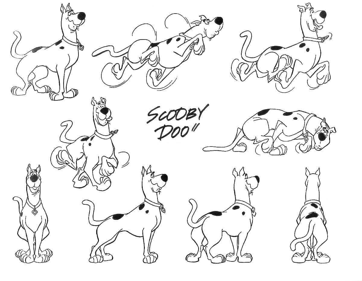 Desenho de Scooby-Doo para imprimir