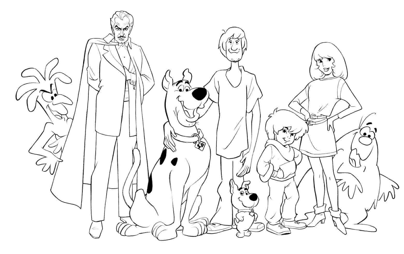 Desenho de Scooby-Doo para imprimir