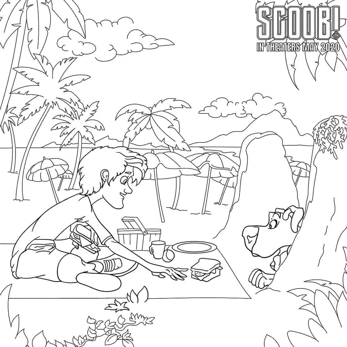 Desenho de Scooby-Doo para imprimir