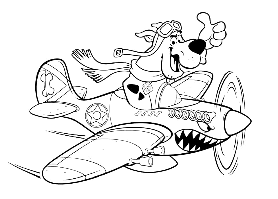 Desenho de Scooby-Doo para imprimir