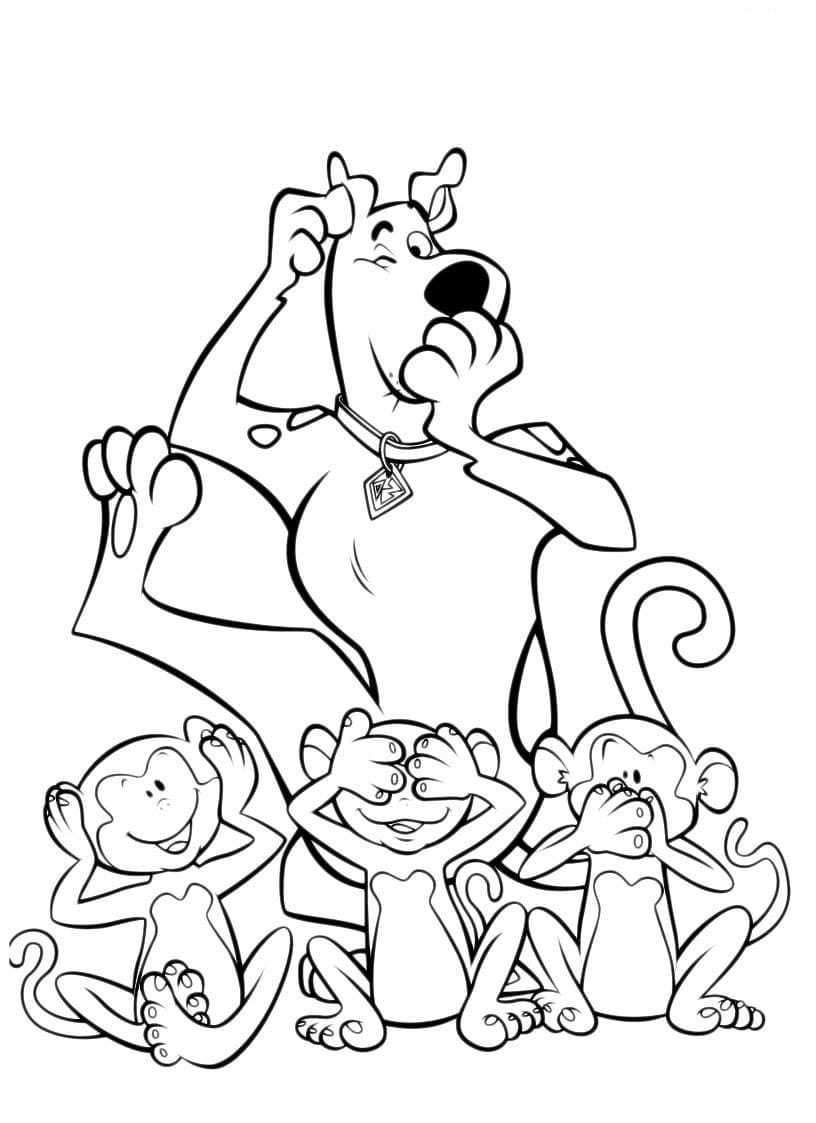 Desenho de Scooby-Doo para imprimir
