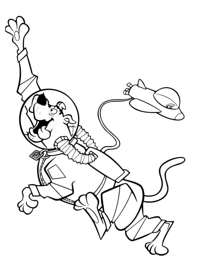 Desenho de Scooby-Doo para imprimir