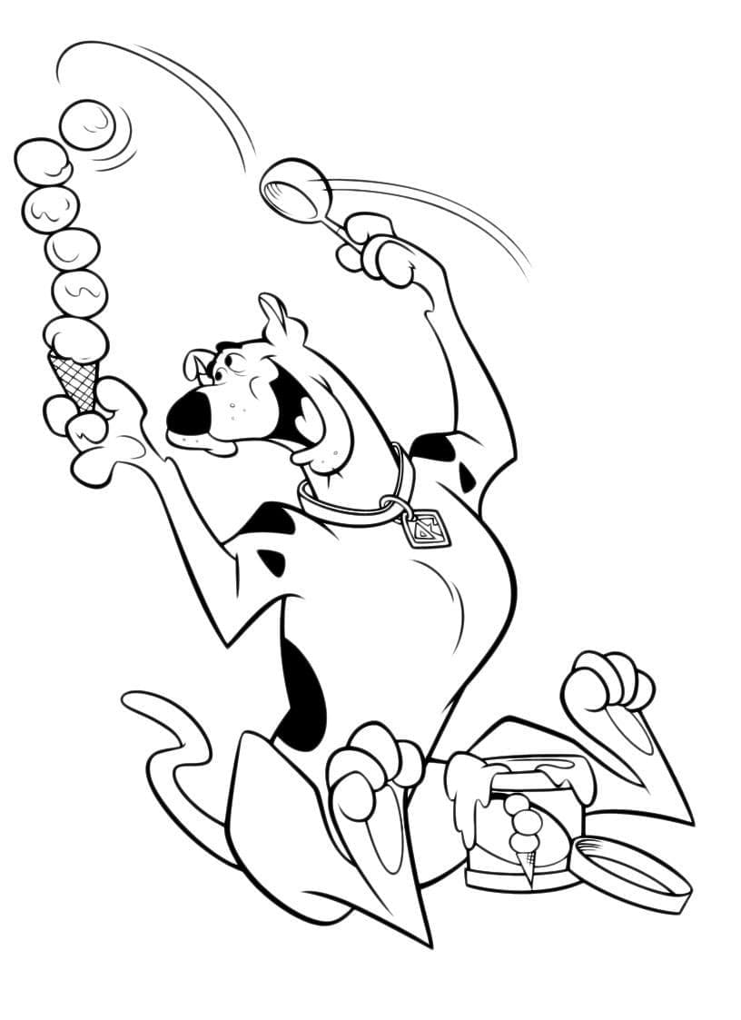 Desenho de Scooby-Doo para imprimir