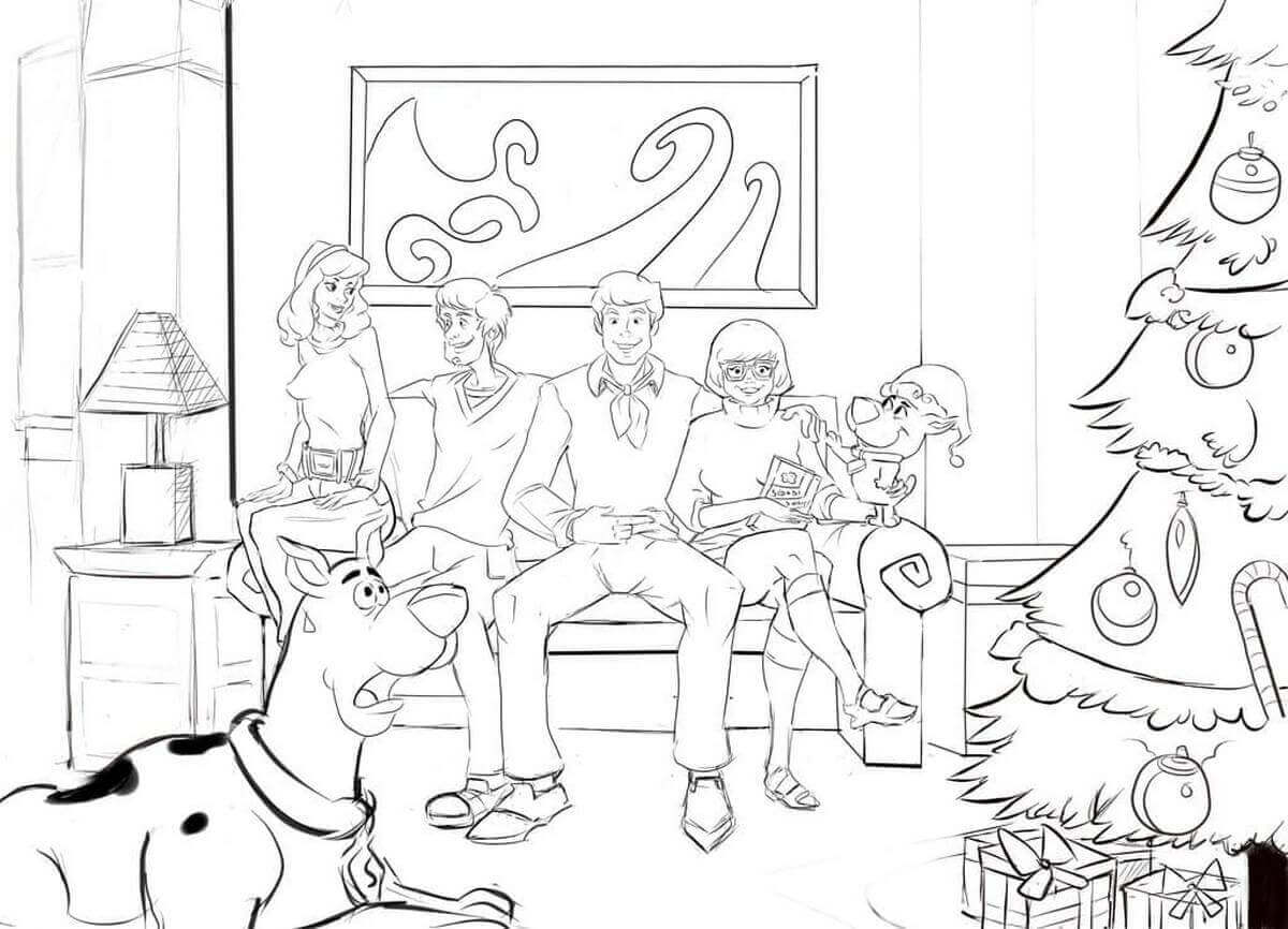 Desenho de Scooby-Doo para imprimir