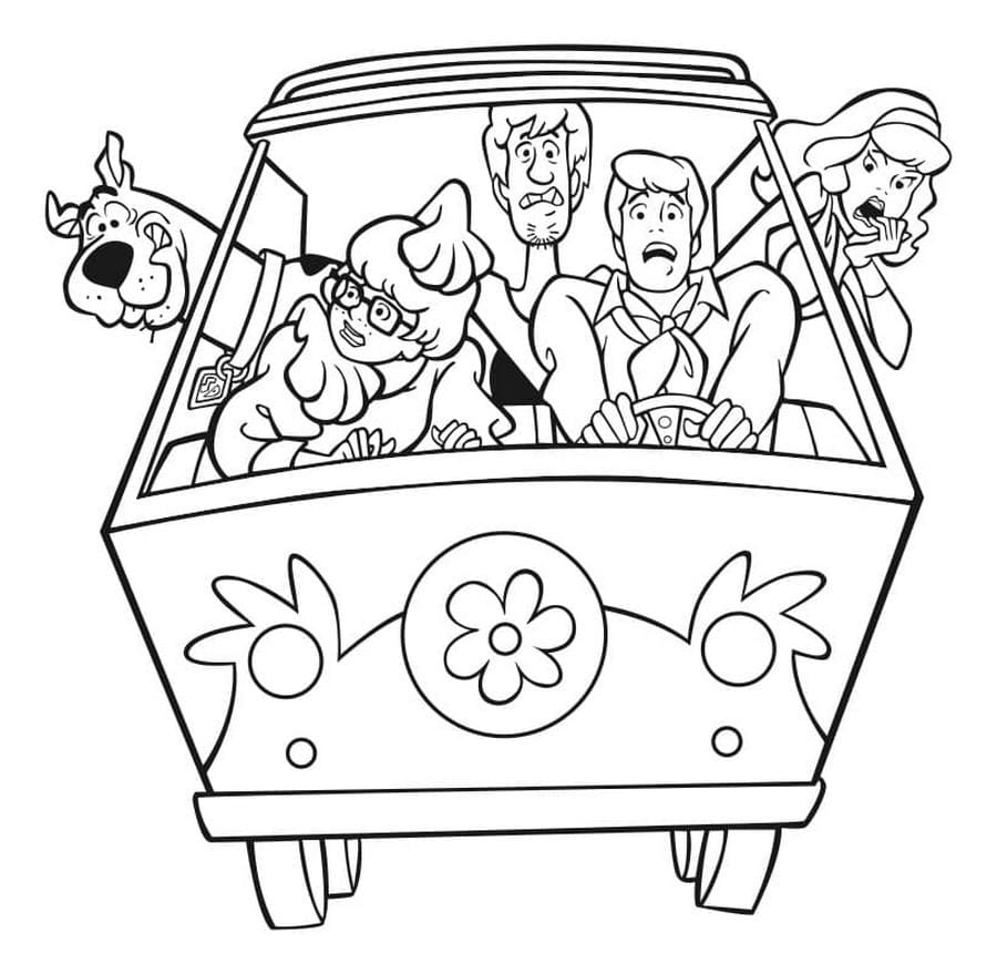 Desenho de Scooby-Doo para imprimir