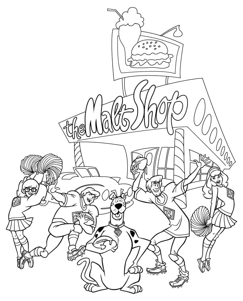 Desenho de Scooby-Doo para imprimir