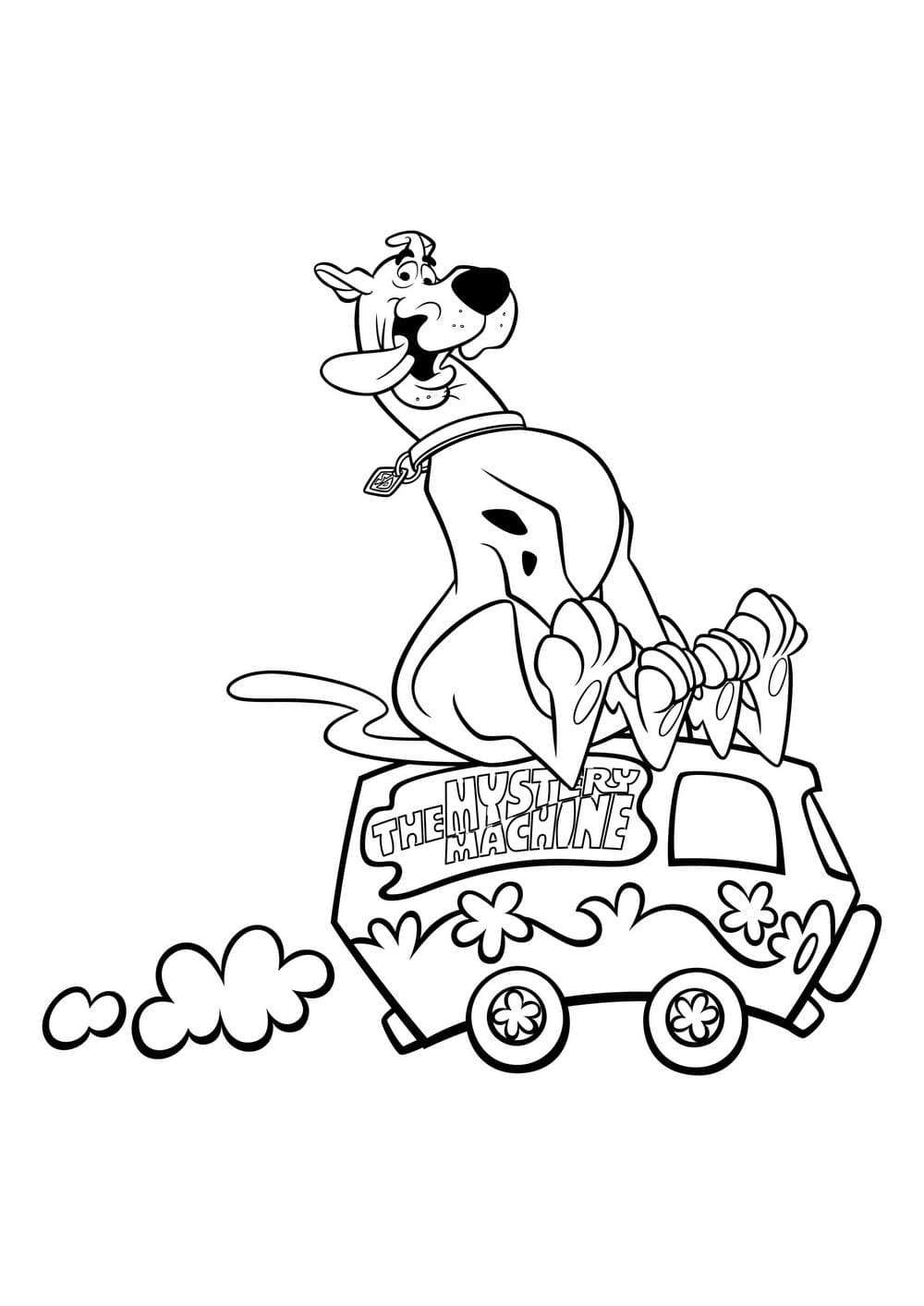 Desenho de Scooby-Doo para imprimir