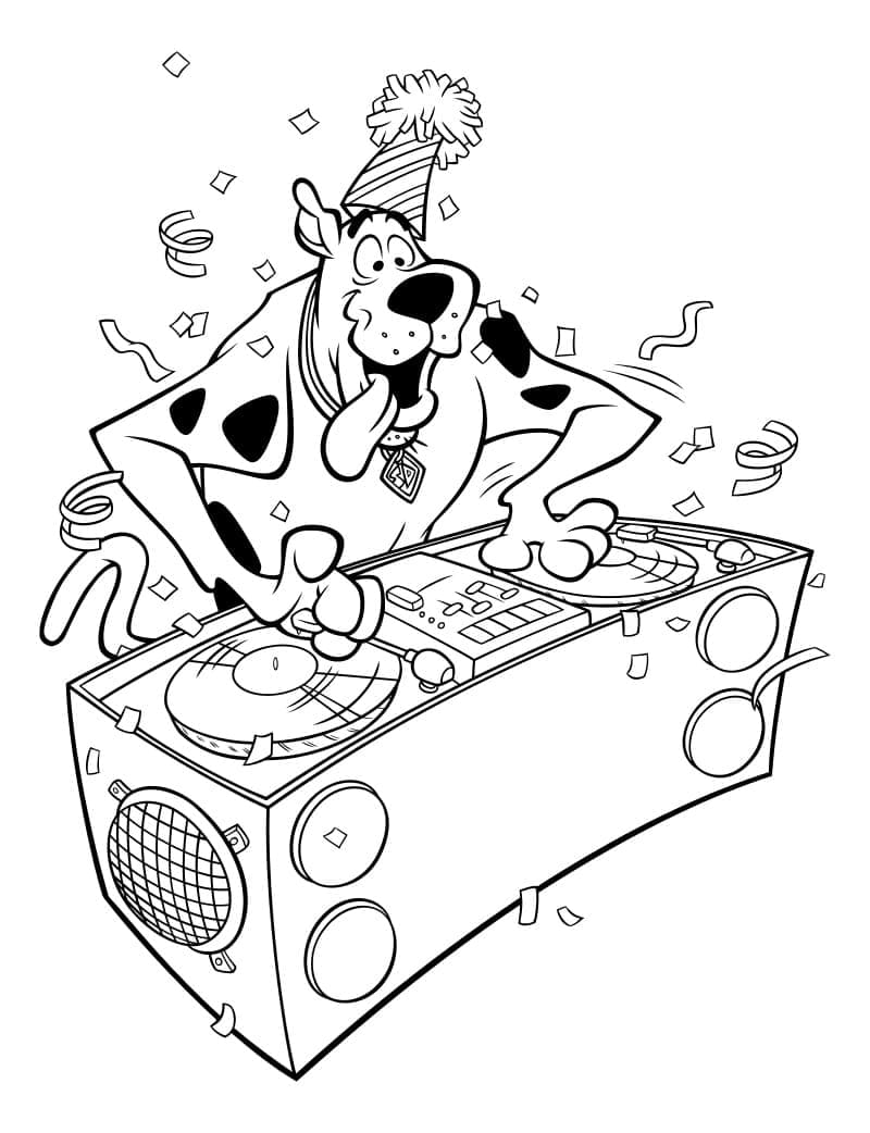 Desenho de Scooby-Doo para imprimir