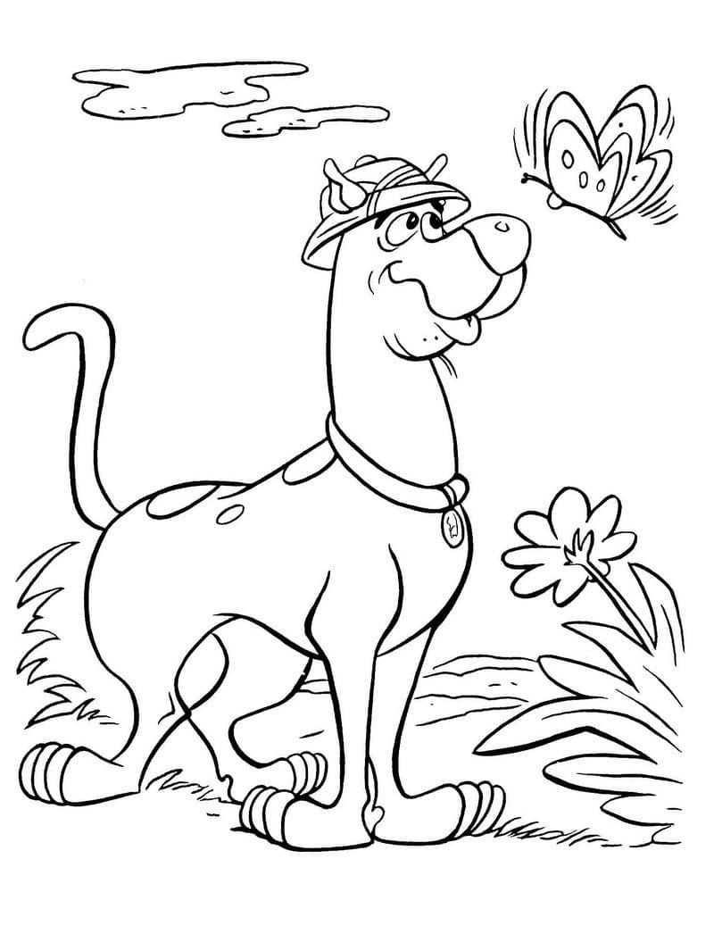 Desenho de Scooby-Doo para imprimir
