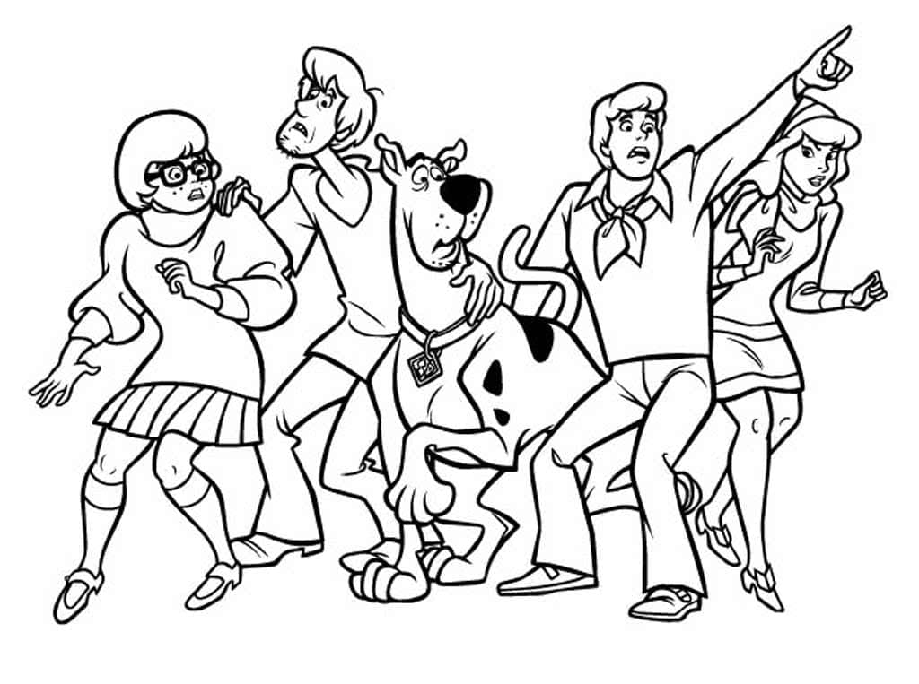 Desenho de Scooby-Doo para imprimir
