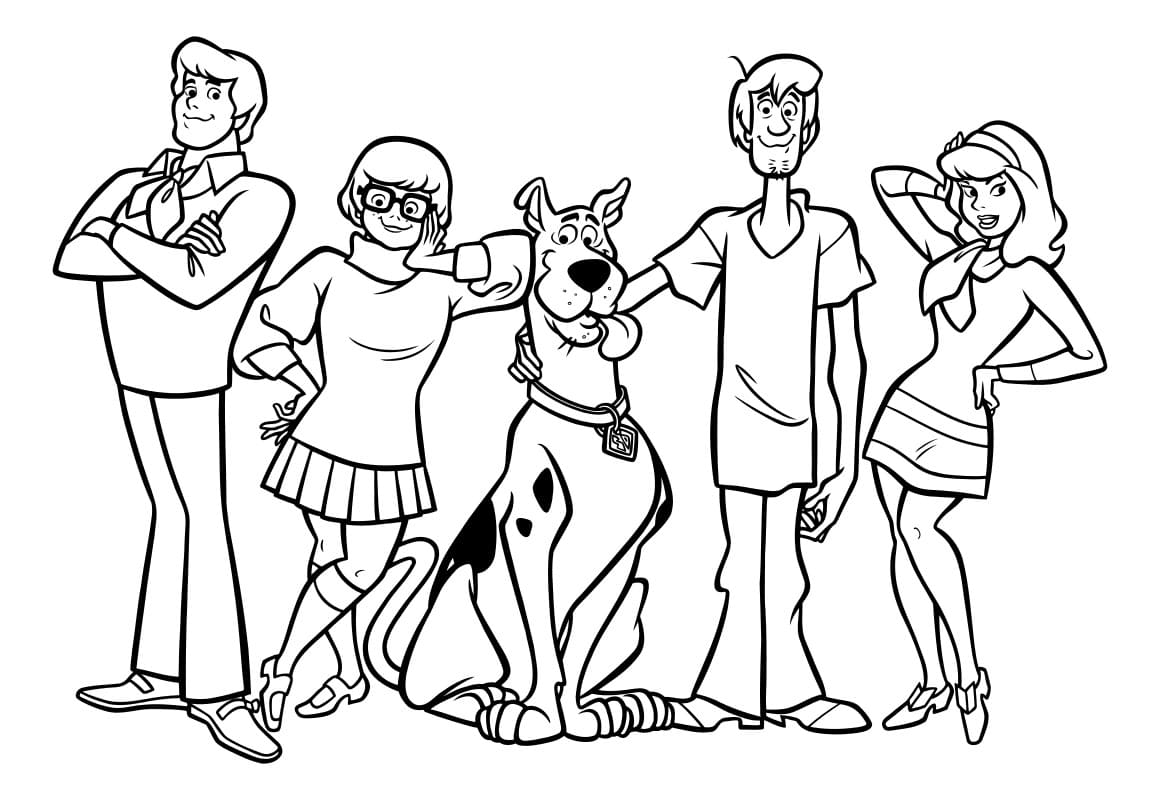 Desenho de Scooby-Doo para imprimir
