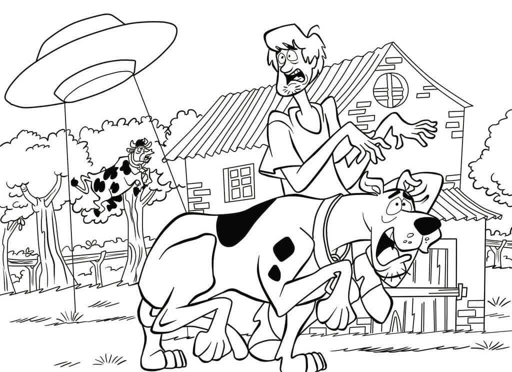 Desenho de Scooby-Doo para imprimir