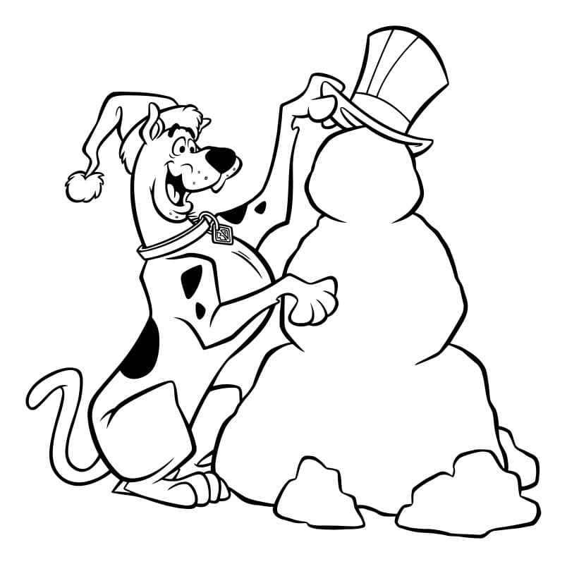 Desenho de Scooby-Doo para imprimir