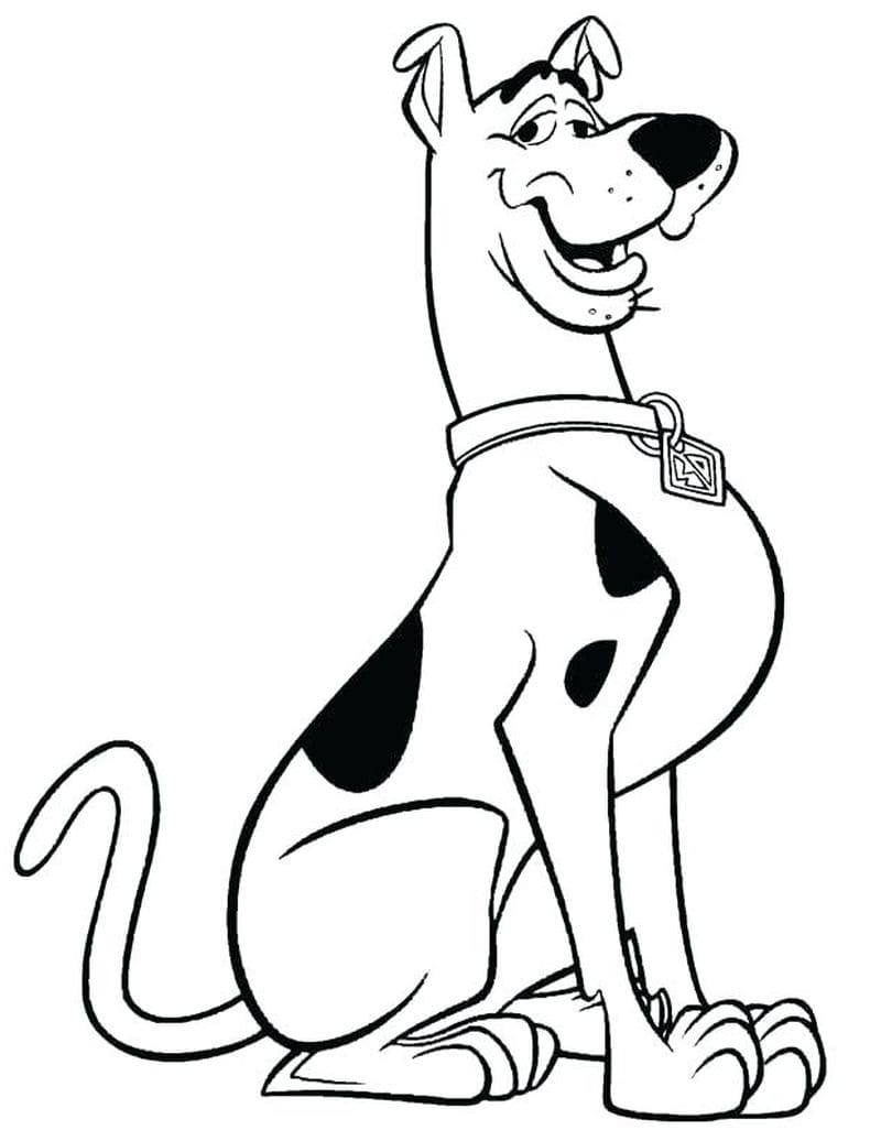 Desenho de Scooby-Doo para imprimir