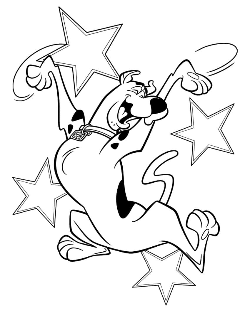 Desenho de Scooby-Doo para imprimir