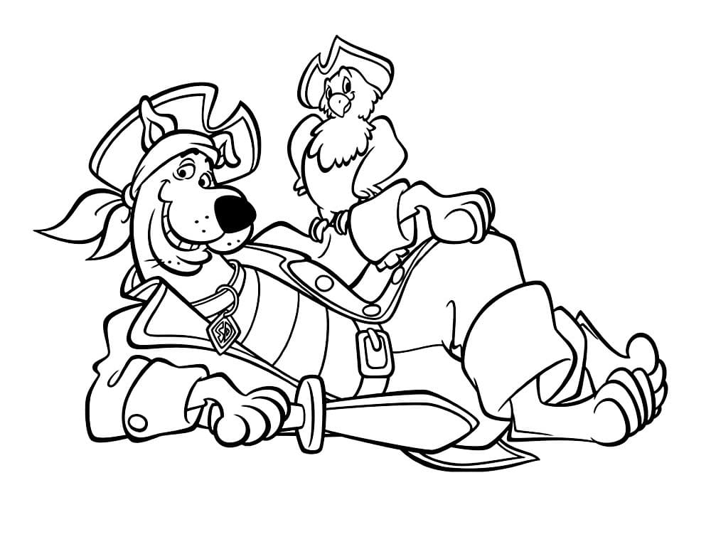 Desenho de Scooby-Doo para imprimir