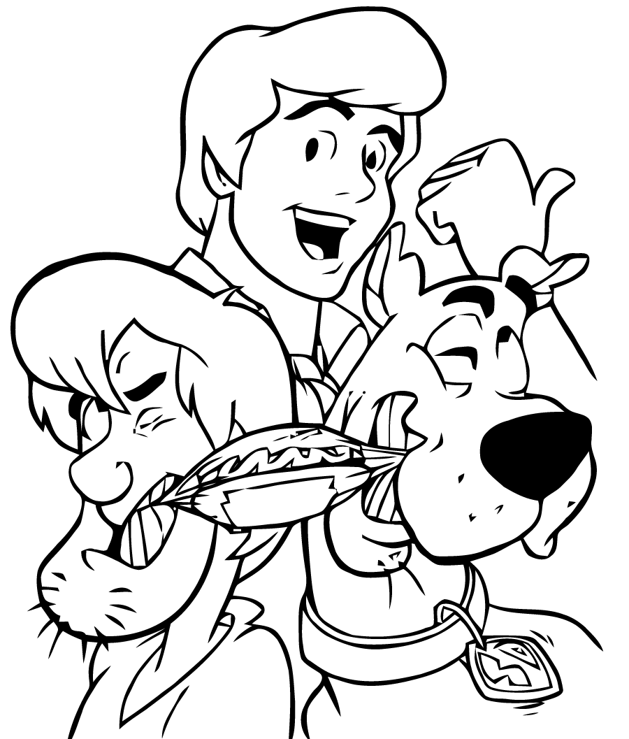 Desenho de Scooby-Doo para imprimir