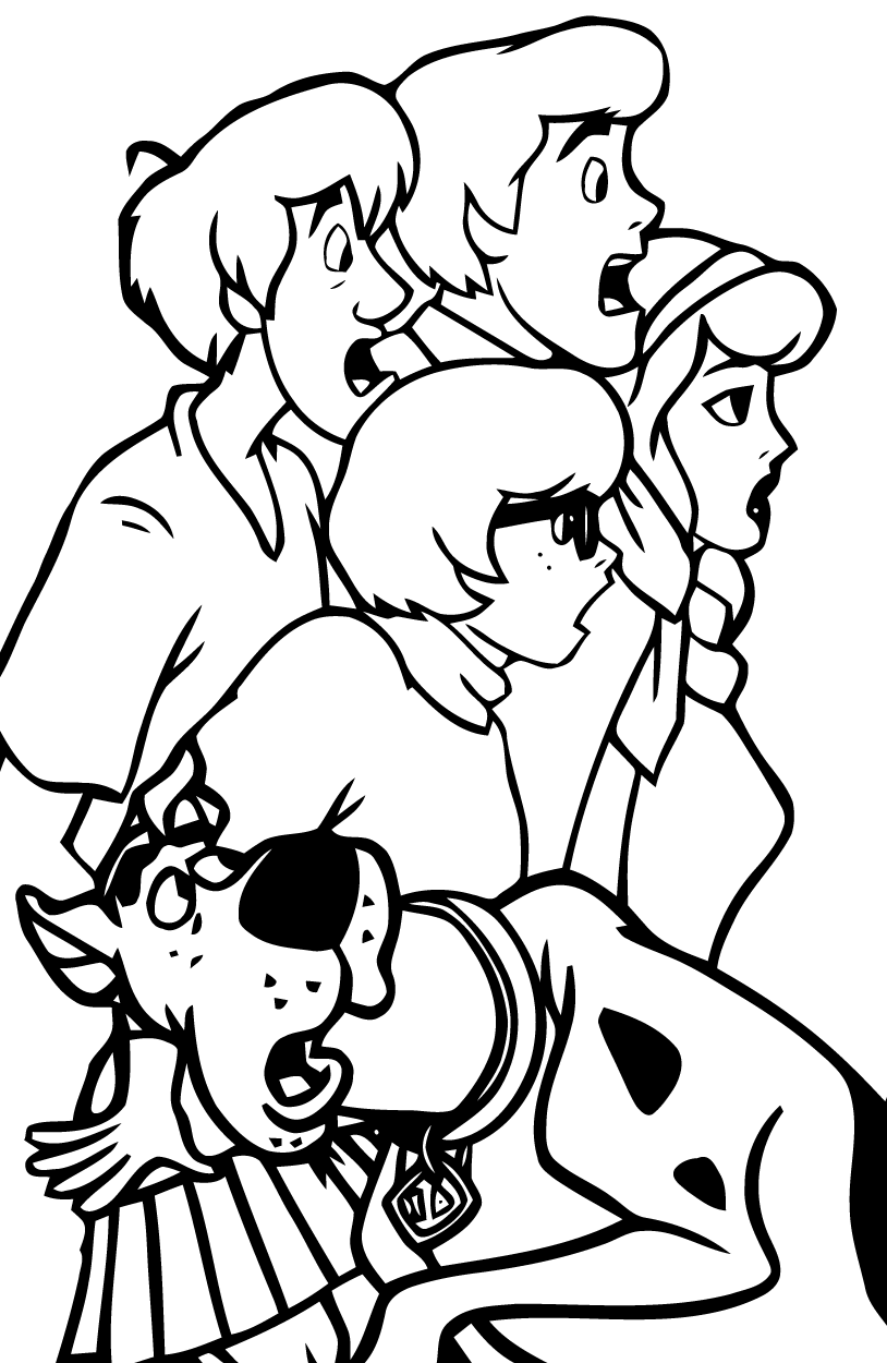 Desenho de Scooby-Doo para imprimir