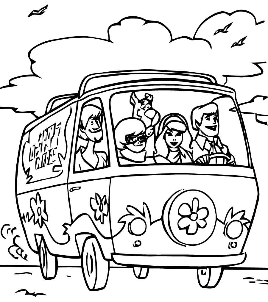 Desenho de Scooby-Doo para imprimir