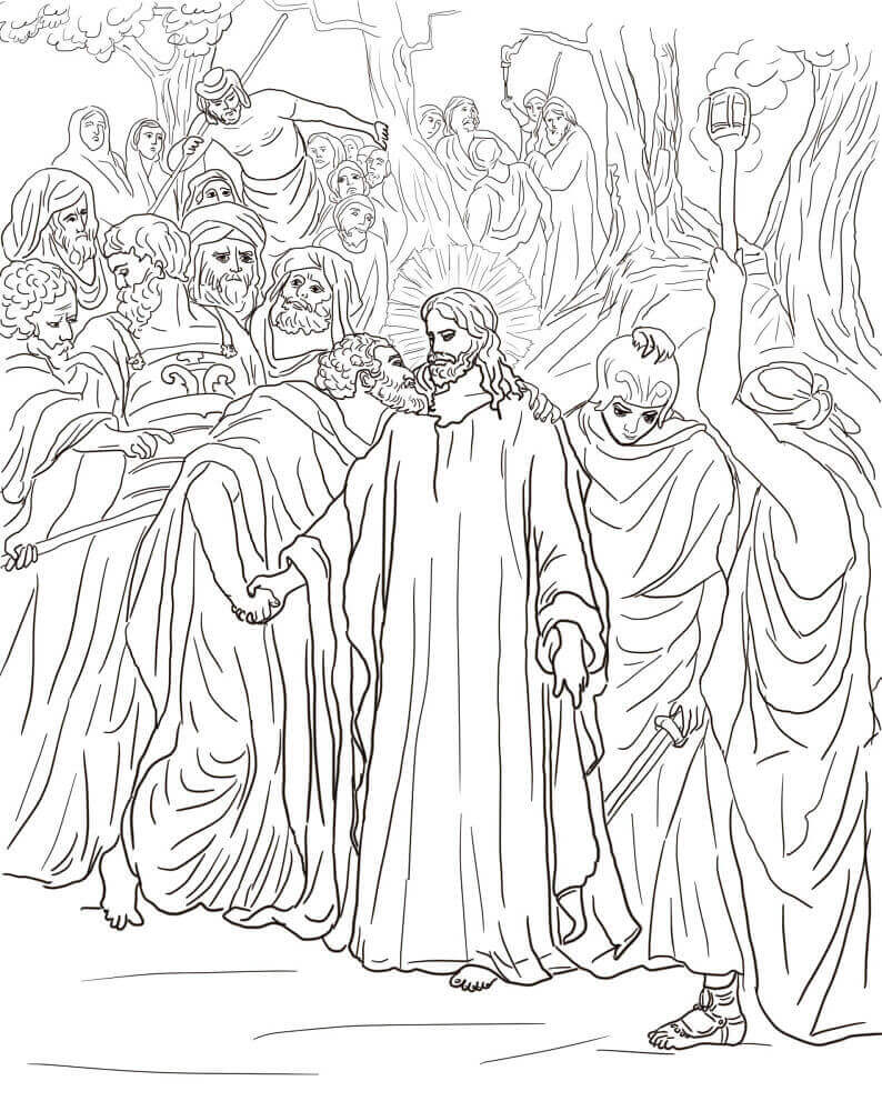 Desenho de Sexta-feira Santa para imprimir
