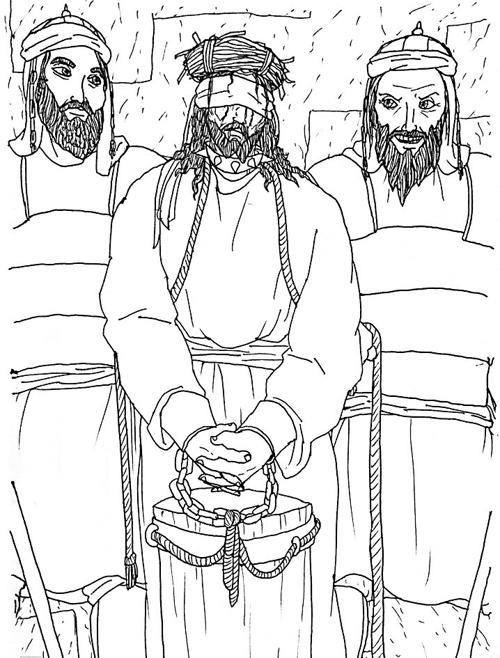 Desenho de Sexta-feira Santa para imprimir