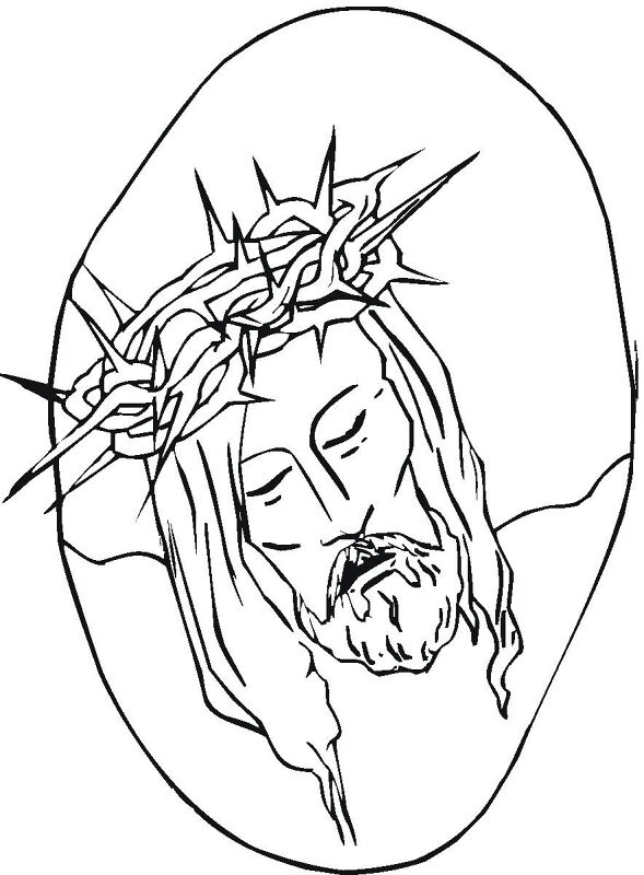 Desenho de Sexta-feira Santa para imprimir