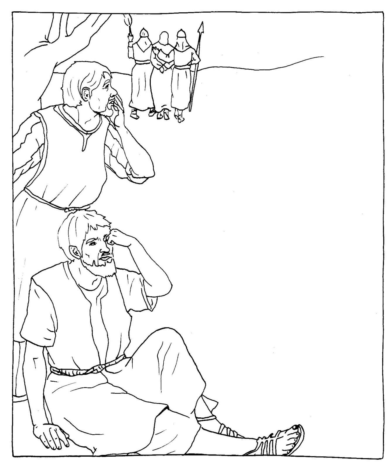 Desenho de Sexta-feira Santa para imprimir