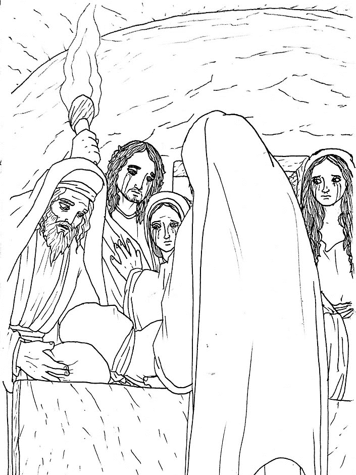 Desenho de Sexta-feira Santa para imprimir