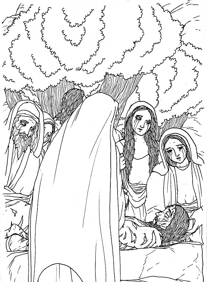 Desenho de Sexta-feira Santa para imprimir