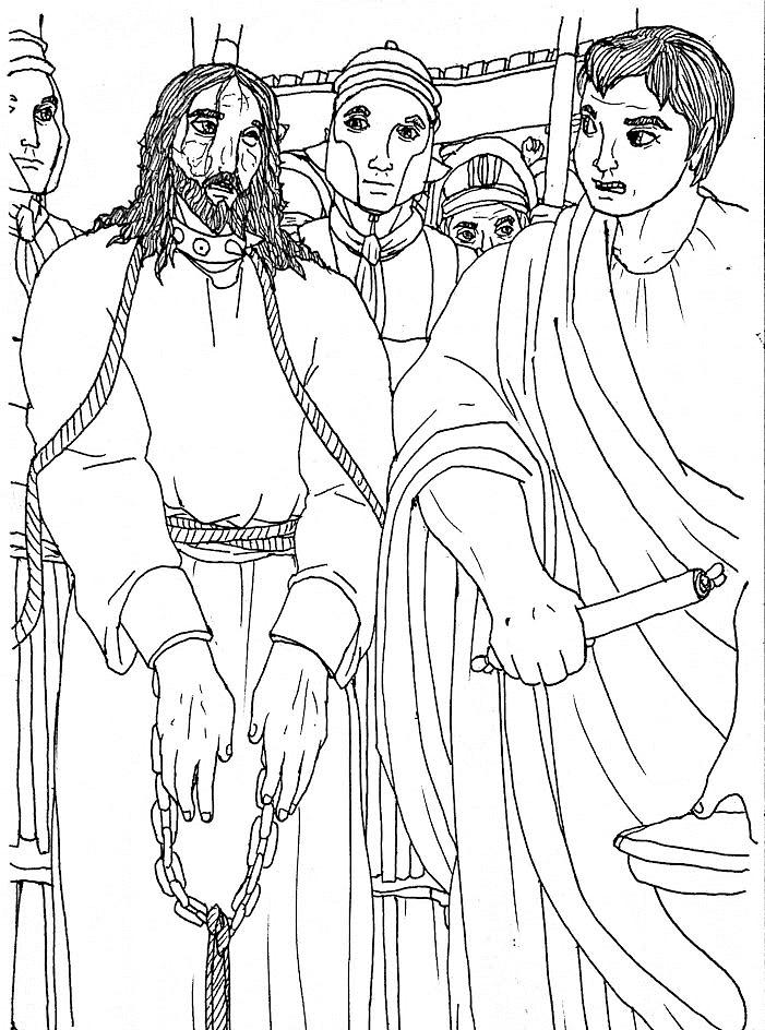 Desenho de Sexta-feira Santa para imprimir