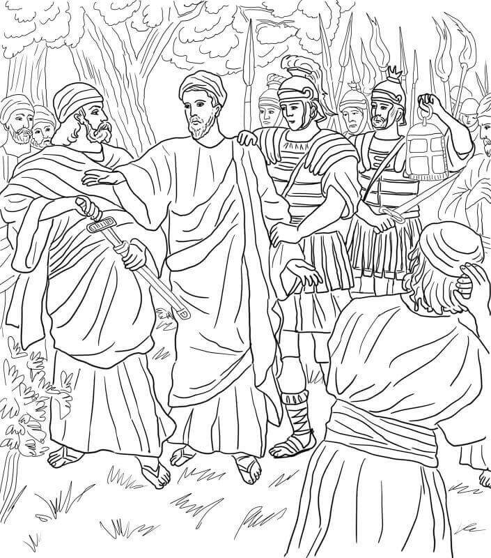 Desenho de Sexta-feira Santa para imprimir