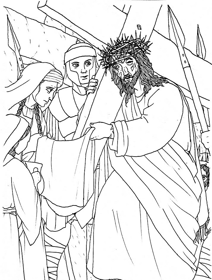Desenho de Sexta-feira Santa para imprimir