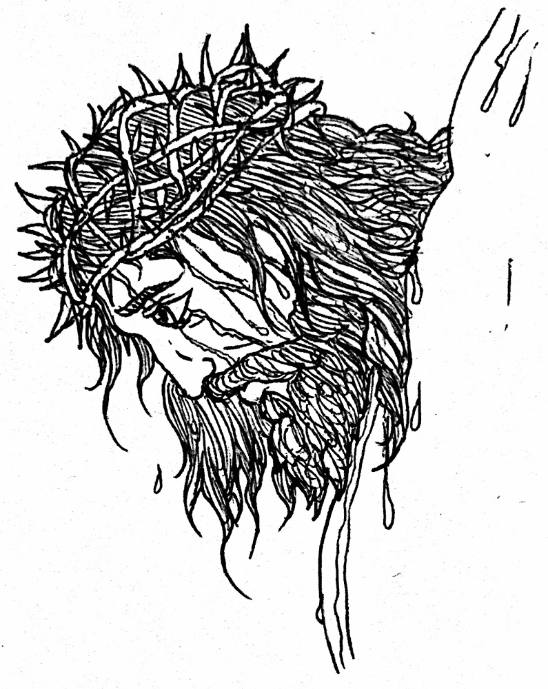 Desenho de Sexta-feira Santa para imprimir
