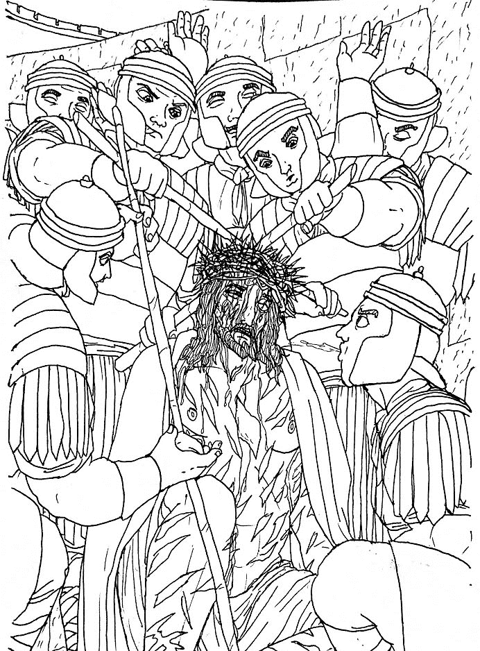 Desenho de Sexta-feira Santa para imprimir