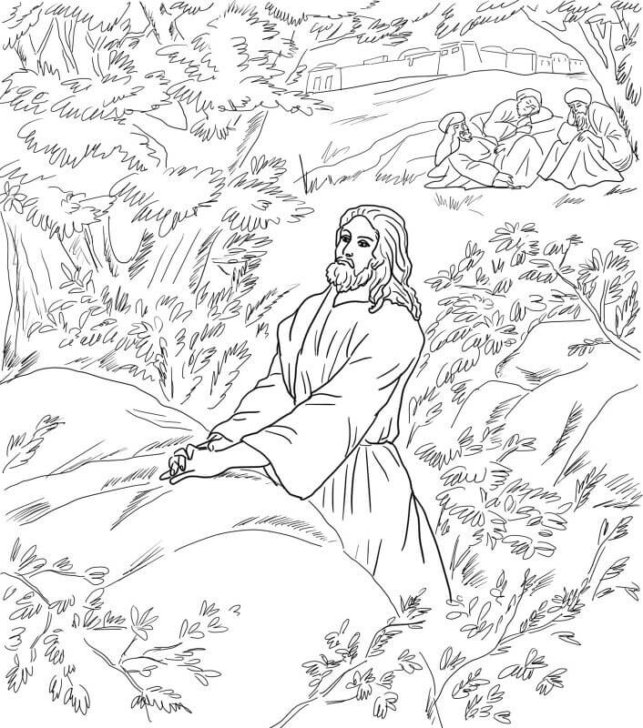 Desenho de Sexta-feira Santa para imprimir
