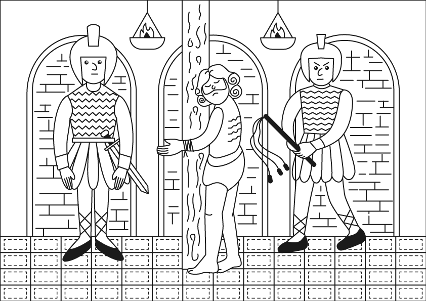 Desenho de Sexta-feira Santa para imprimir