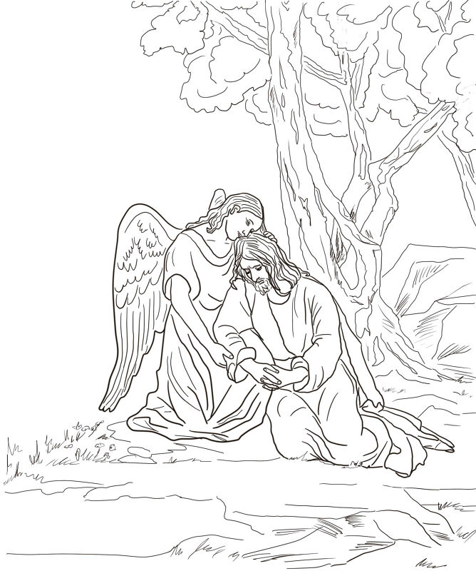 Desenho de Sexta-feira Santa para imprimir