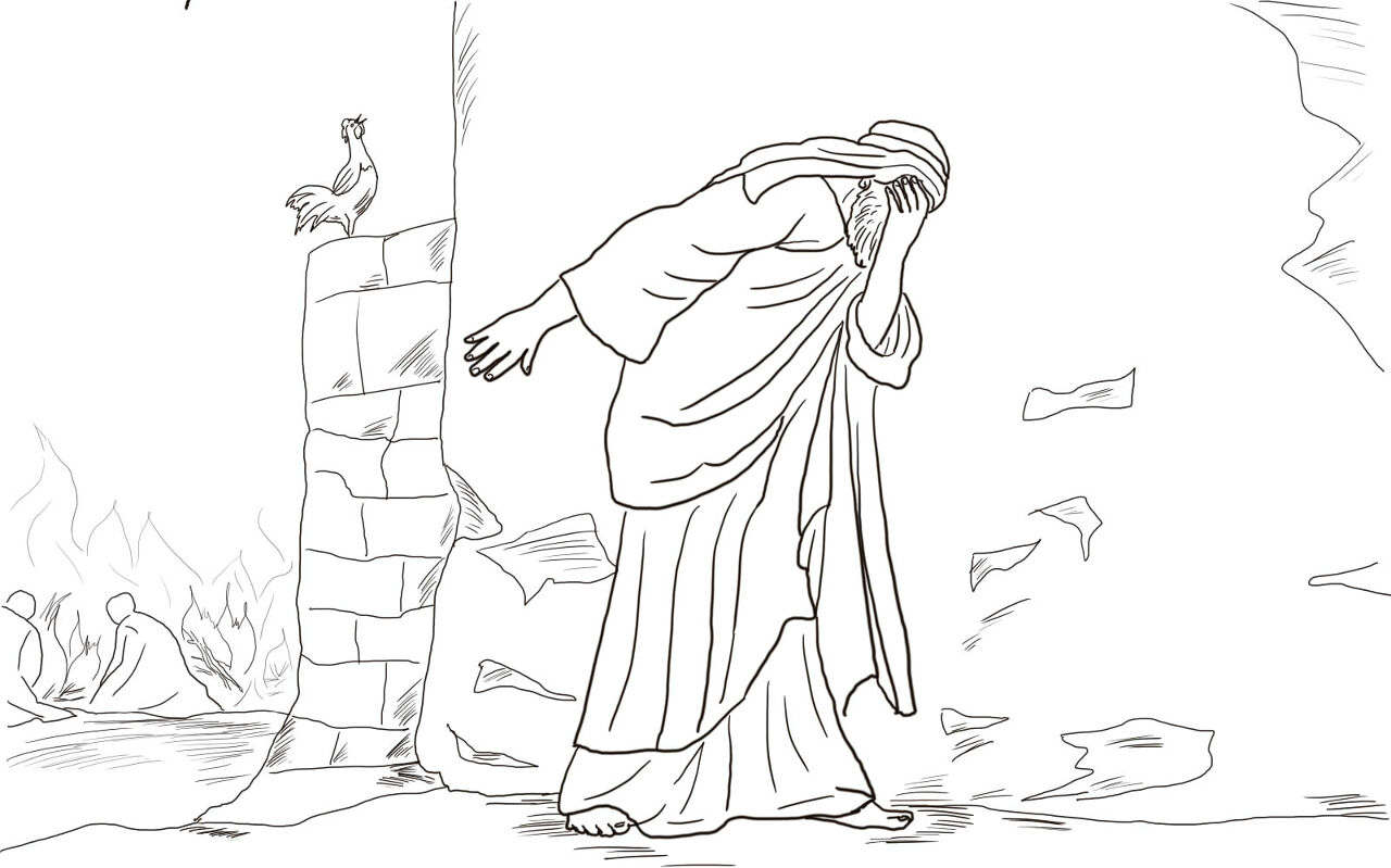Desenho de Sexta-feira Santa para imprimir