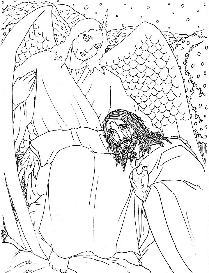 Desenho de Sexta-feira Santa para imprimir