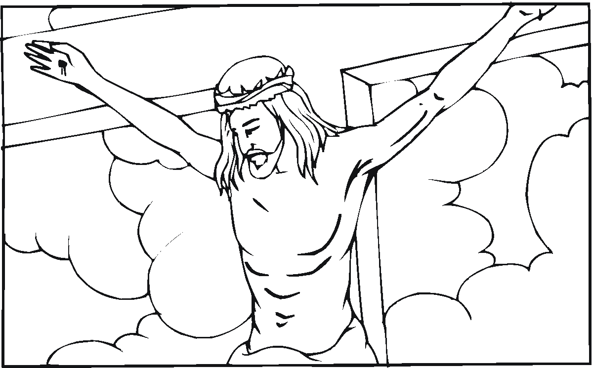 Desenho de Sexta-feira Santa para imprimir