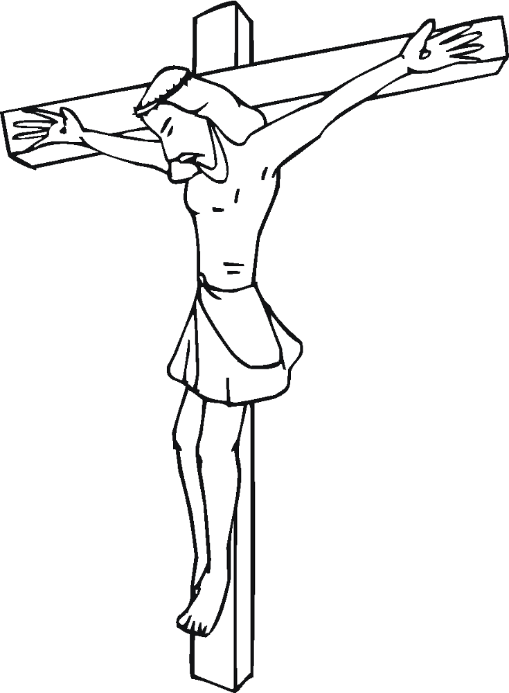 Desenho de Sexta-feira Santa para imprimir