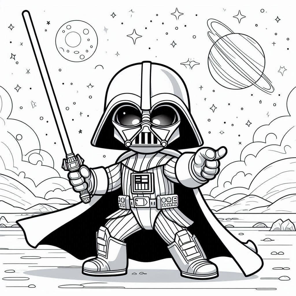 Desenho de Star Wars para imprimir