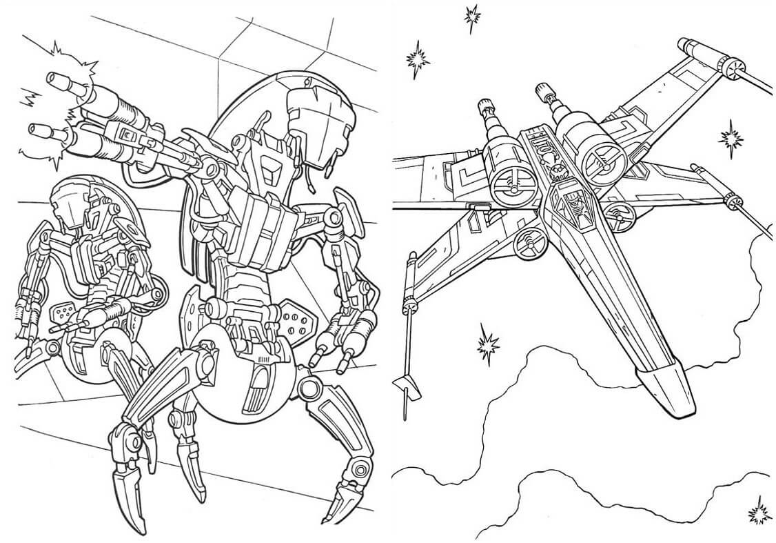 Desenho de Star Wars para imprimir