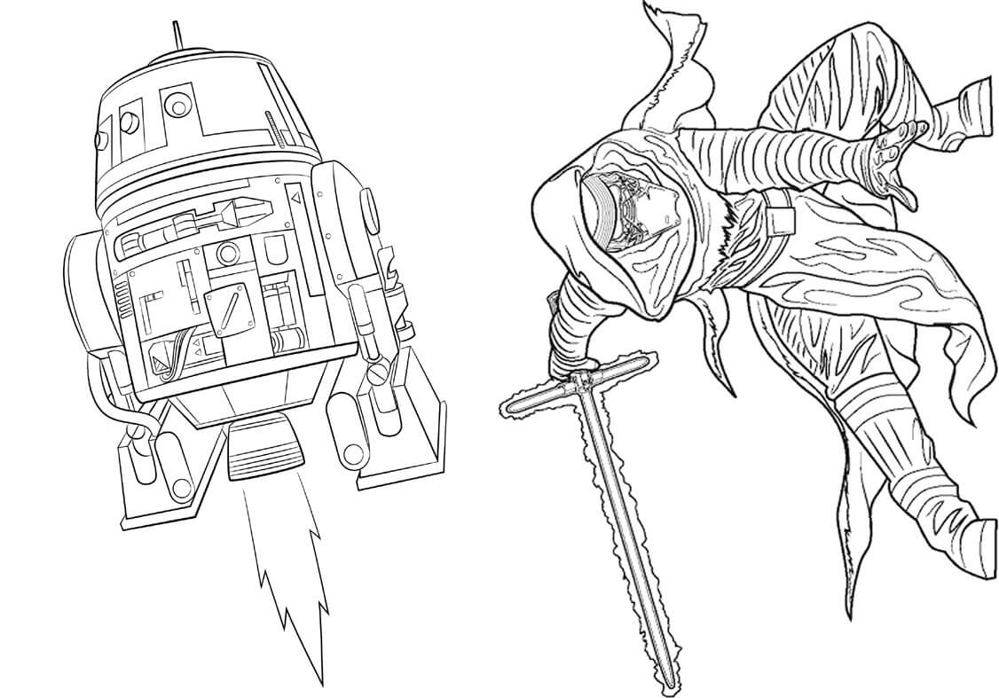 Desenho de Star Wars para imprimir