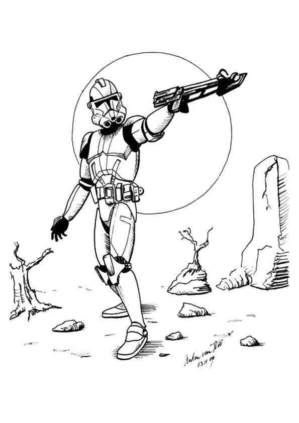 Desenho de Star Wars para imprimir