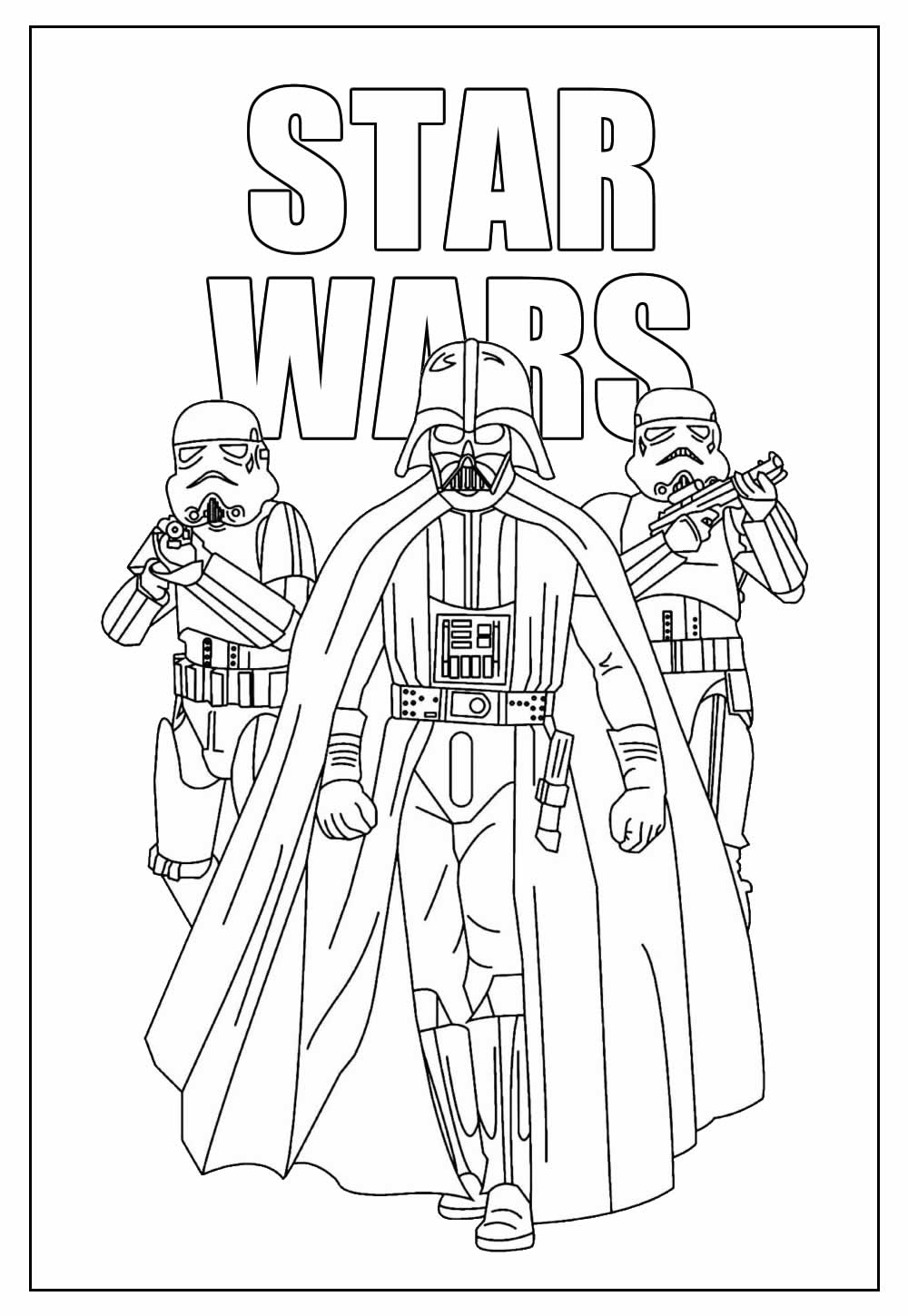 Desenho de Star Wars para imprimir